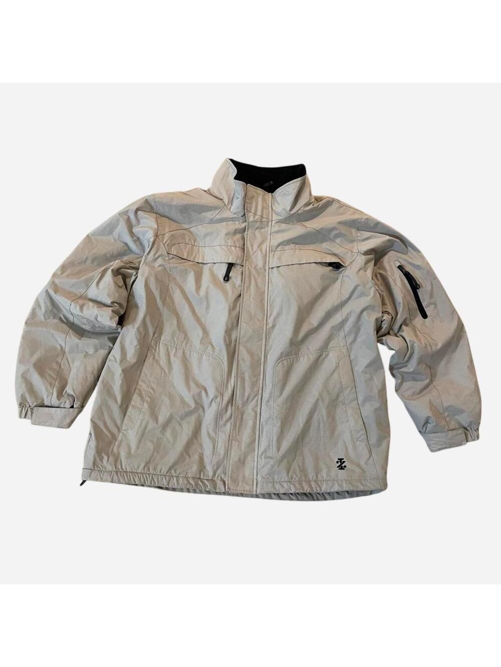 Izod Sport beige polyester jacket in XL